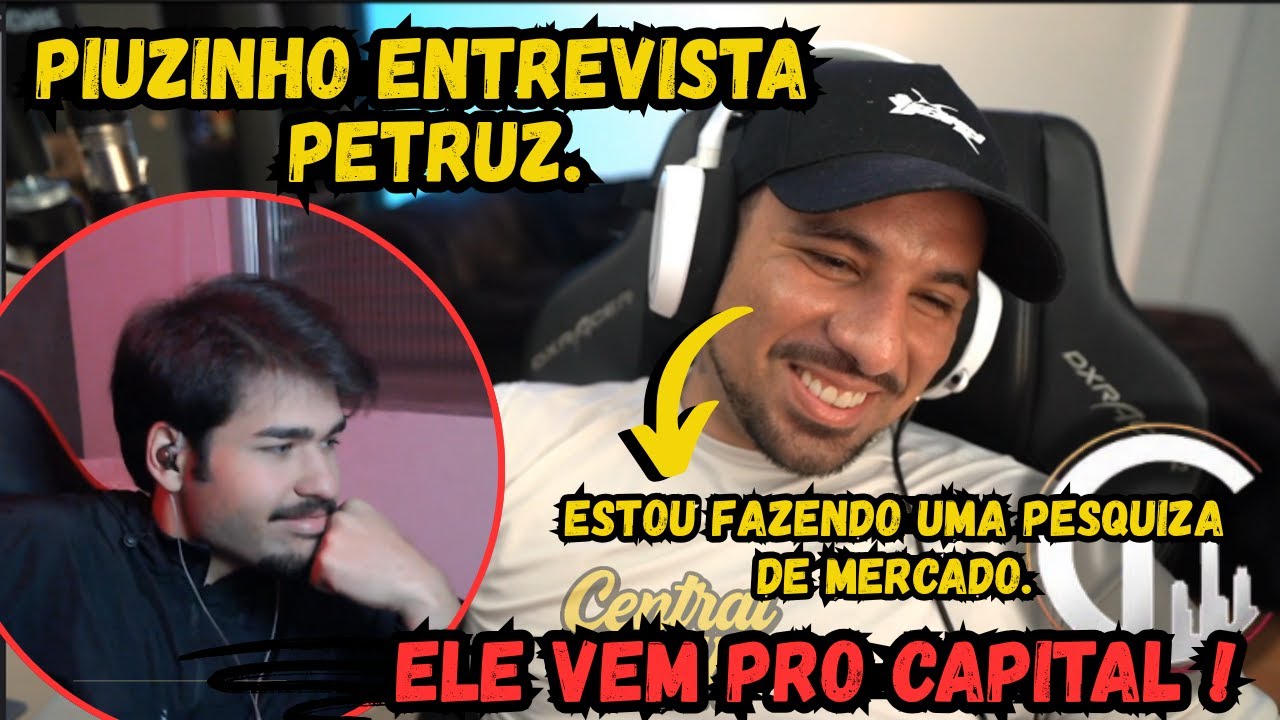 PETRUZ DA ENTREVISTA AO PIUZINHO, COMENTANDO SOBRE O CENARIO DO RP E FALA SOBRE A CAPITAL.