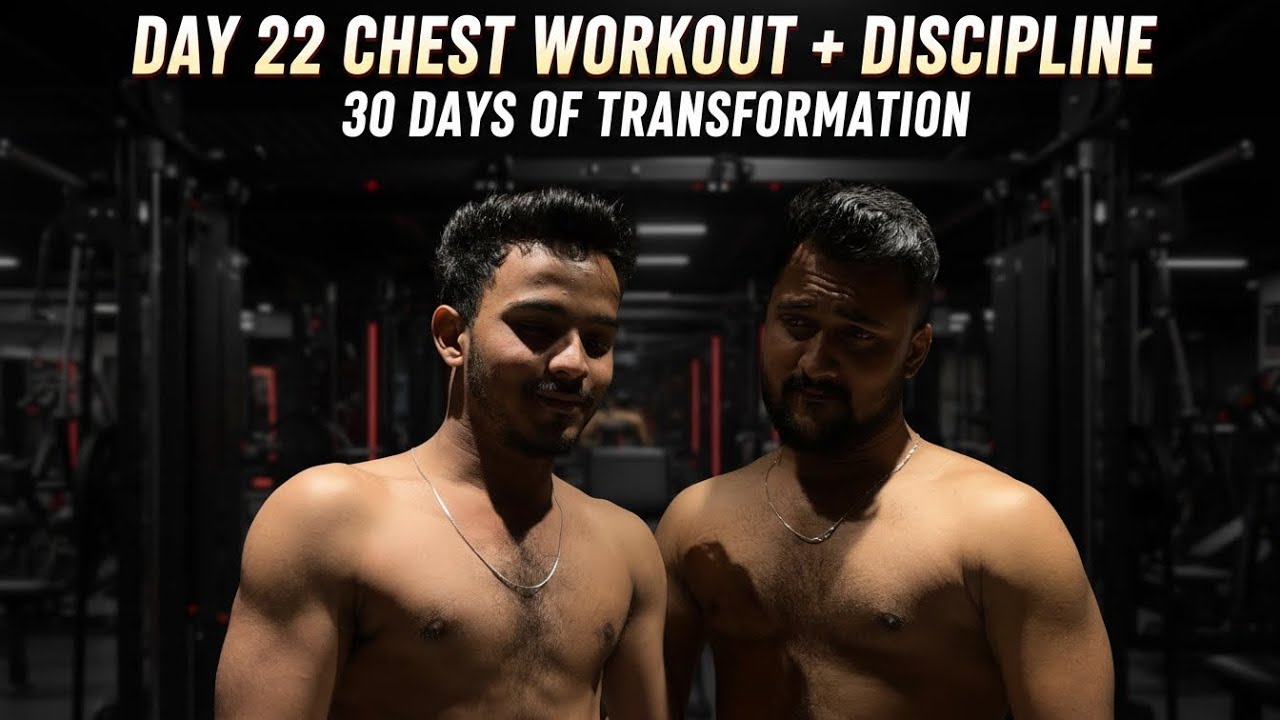 STOP Scrolling! Day 22 Chest Workout 🔥Transformation series of 30 Days.