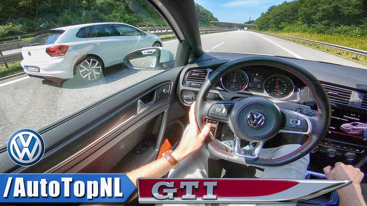 2018 VW Golf 7 GTI MANUAL | POV Test Drive w/ Polo GTI on ROAD & AUTOBAHN by AutoTopNL