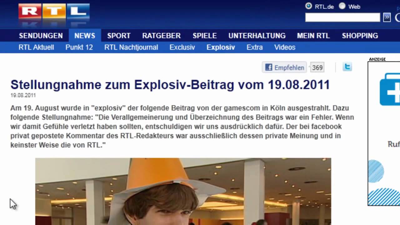 RTL ENTSCHULDIGT SICH BEI GAMERN! (Gamescom Bericht EXPLOSIV)