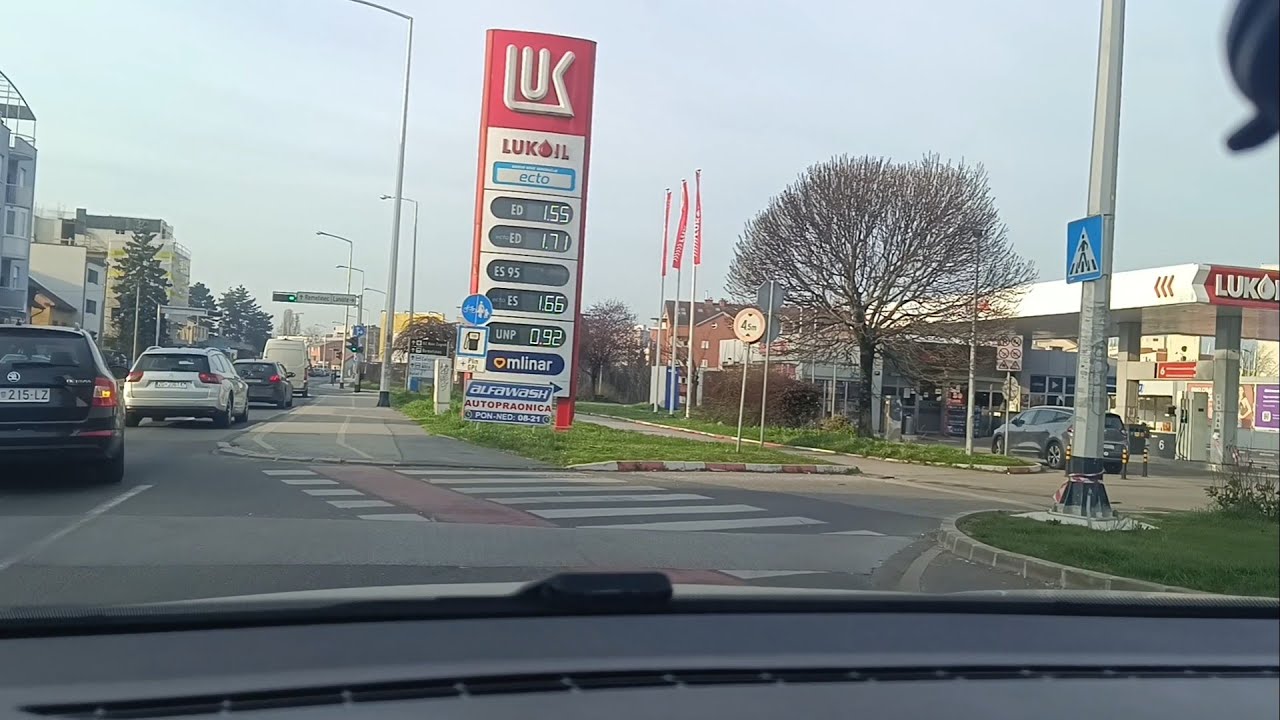 NEW GAS PRICES AT PETROL STATIONS  ! -  Zagreb ,  Ive Robića Street , March 10 th , 2026