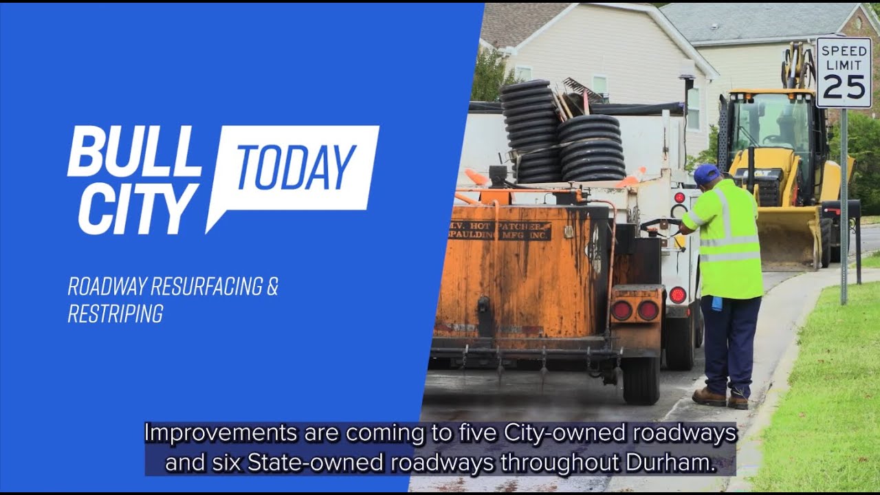 Bull City Today ep. 1395 Roadway Resurfacing & Restriping (Jan 15, 2024)