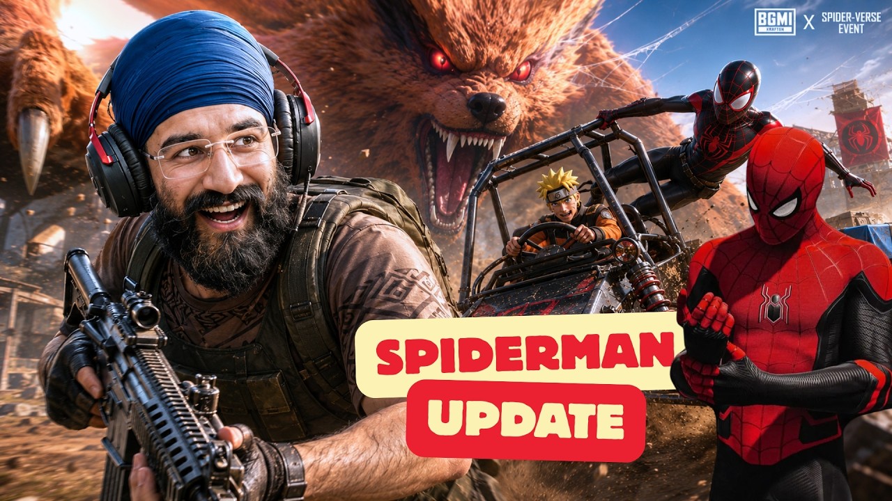 RANK PUSH ❌ SPIDER MAN UPDATE ✅ : BGMI LIVE 🔥 | PUBG