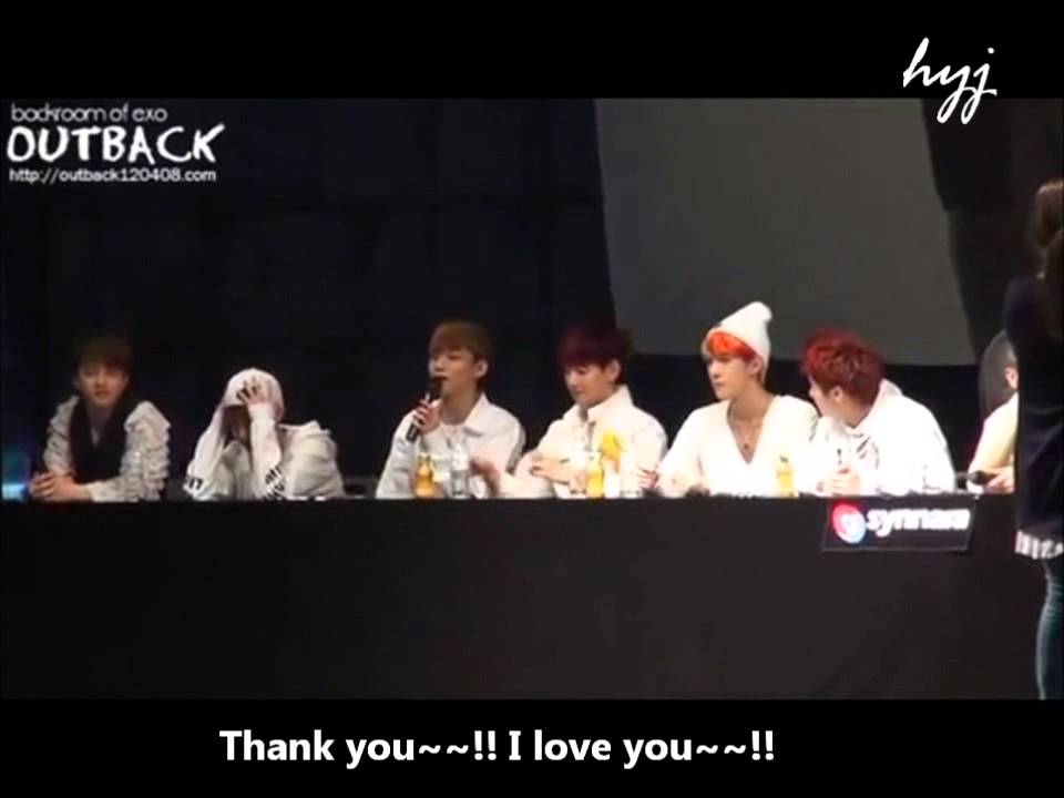 [eng sub] EXO CHEN - Kim Jongdae cute moments in front of fans