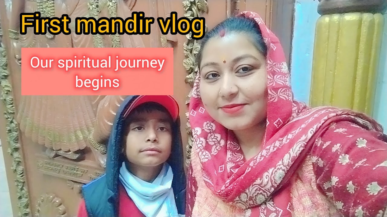 Our first mandir vlog#viral#mandir #video #spiritual #first 