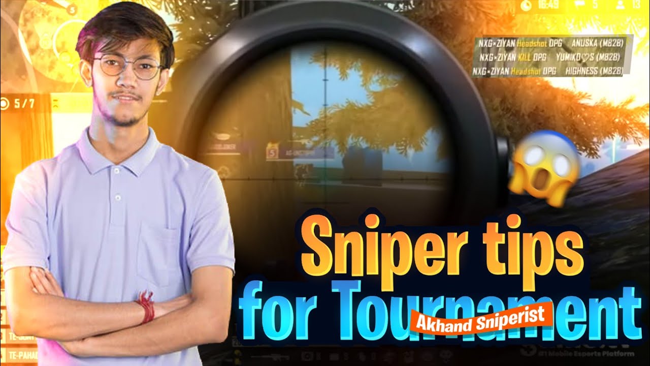 SNIPER TIPS & TRICKS IN TOURNAMENTS | HOW TO SNIPE IN TOURNAMENTS | FREEFIRE ESPORTS TIPS #onspot