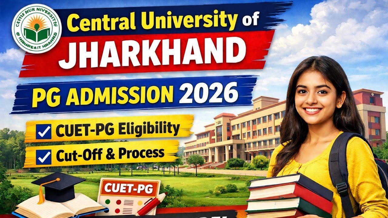 Central University of Jharkhand PG Admission 2026 🔥 Eligibility | CUET-PG | Full Process