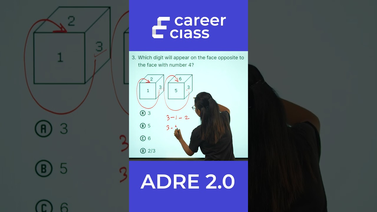Quick Dice Problem Solution Trick🎲✨ #shorts #ADRE 2.0 #mathshorts #assamgovernmentjobs | CareerClass