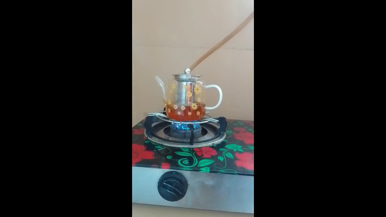How to cook tea in a glass kettle   Live Stream