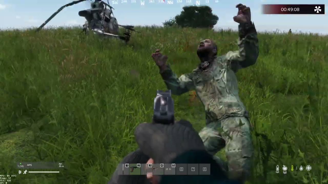 DayZ.Разбитый вертолёт.Военные объекты.Беготня по Ливонии.