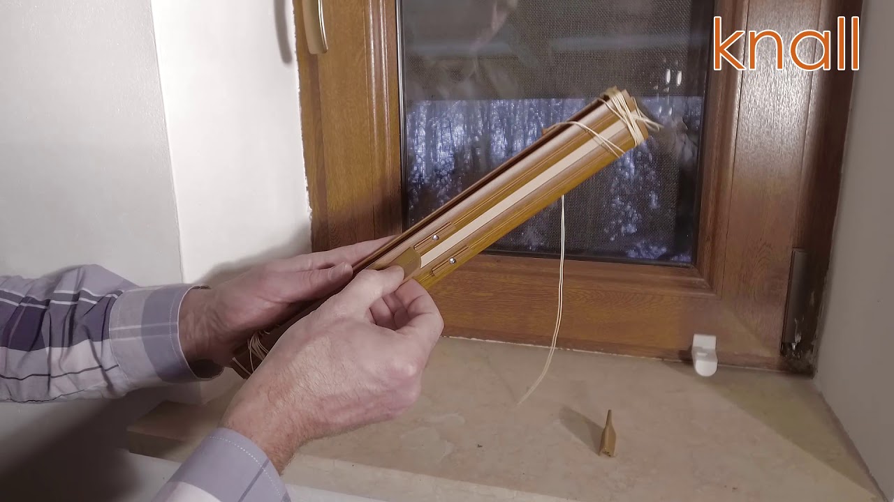 Installation of pleated blinds non-invasive Roleta plisowana instalacja
