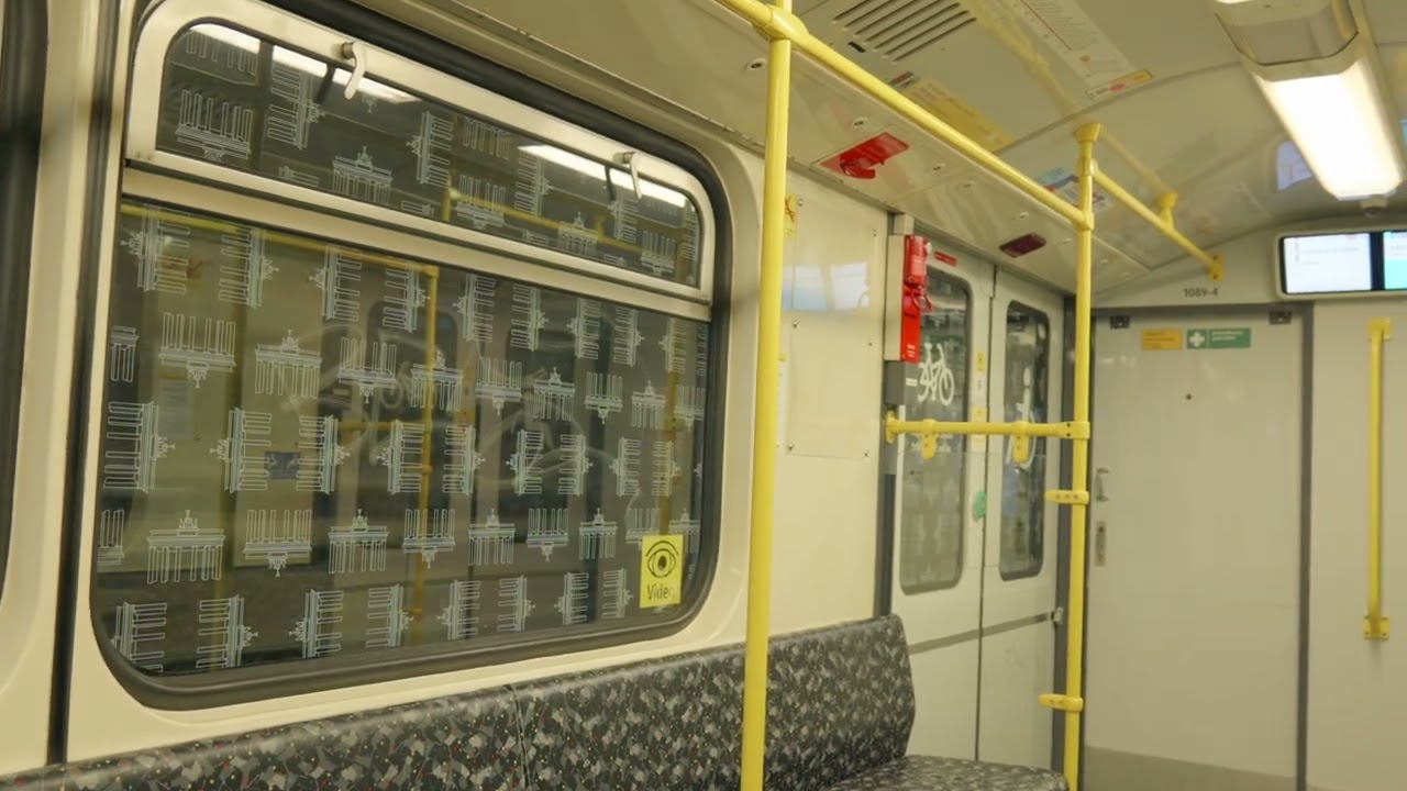 Journey of Berlin U-Bahn U2 with GI/1E Gisela (Kaiserdamm to Ruhleben)