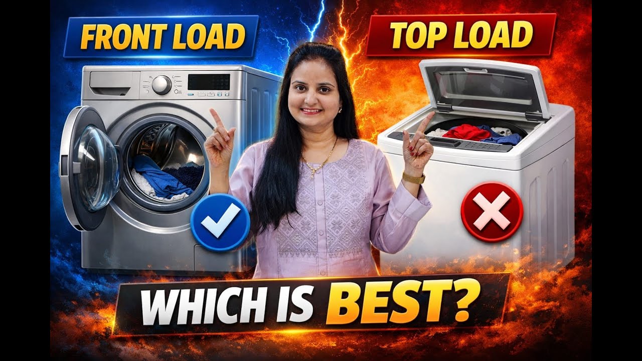 Front load or Top load which Washing machine is best? Maintenance Tips #telugu