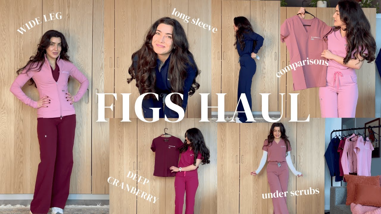 FIGS SCRUBS HAUL & Review // Широкие брюки Isabel, длинный рукав Rafaela, карго Kade... и многое ...