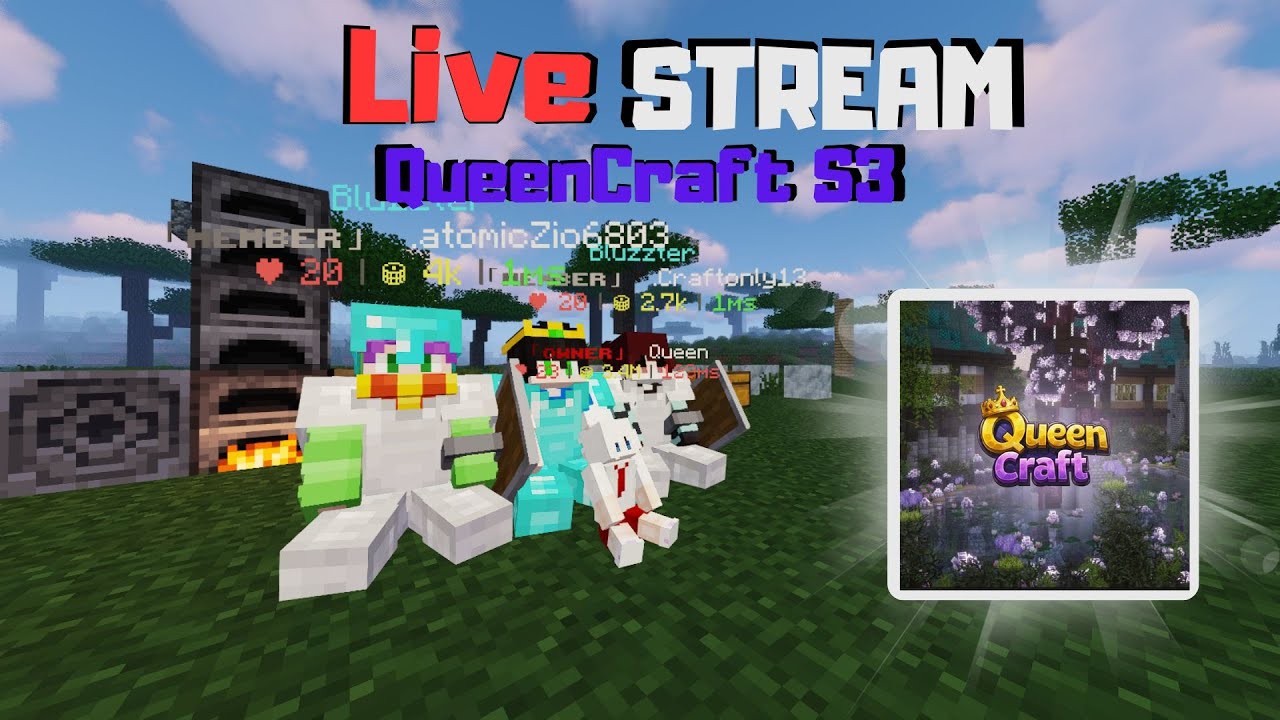 Ngapain nih sekarang di server QueenCraft S3 - 🔴Minecraft Indonesia