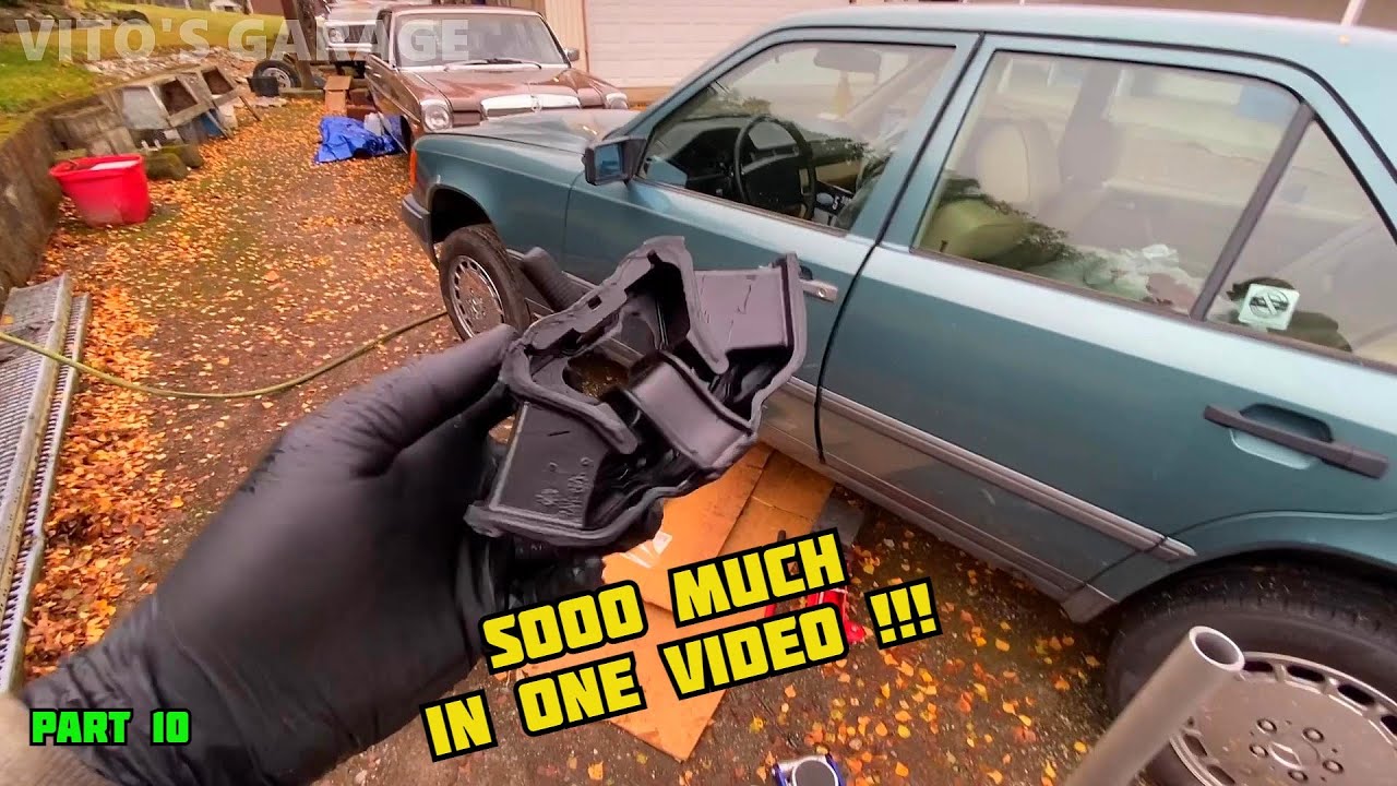 Часть 10 Mercedes W124: новые рассеиватели указателей поворота, тумблер зажигания, крепление коро...
