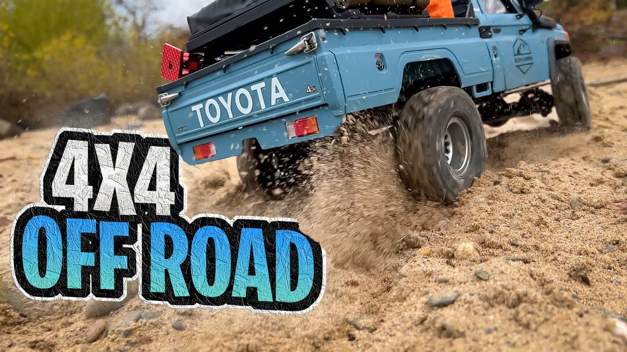 RC Scale Off-Road Driving with the Toyota Land Cruiser Boom Racing BRX 01!