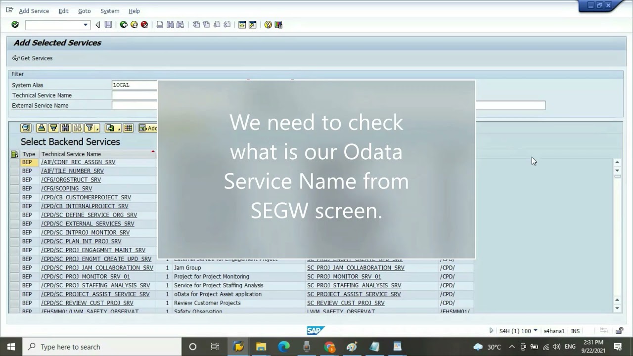 SAP OData creation step by step