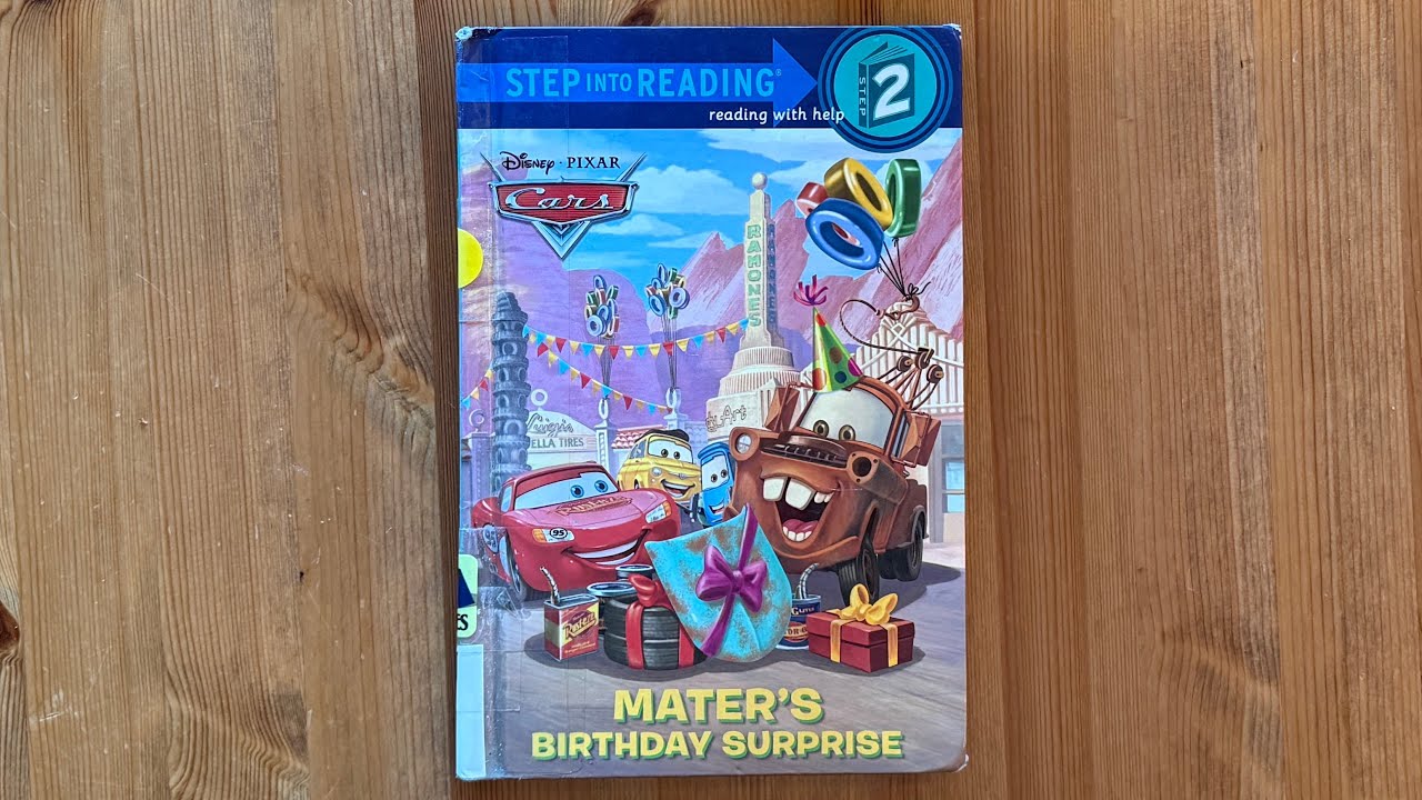Ash reads Mater's Birthday Surprise (Disney/Pixar Cars) (Step into Reading) by Melissa Lagonegro