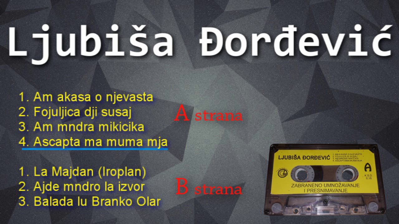 Ljubisa Djordjevic - Audio Kaseta ( La majdan ) // MuzikaUzivo019