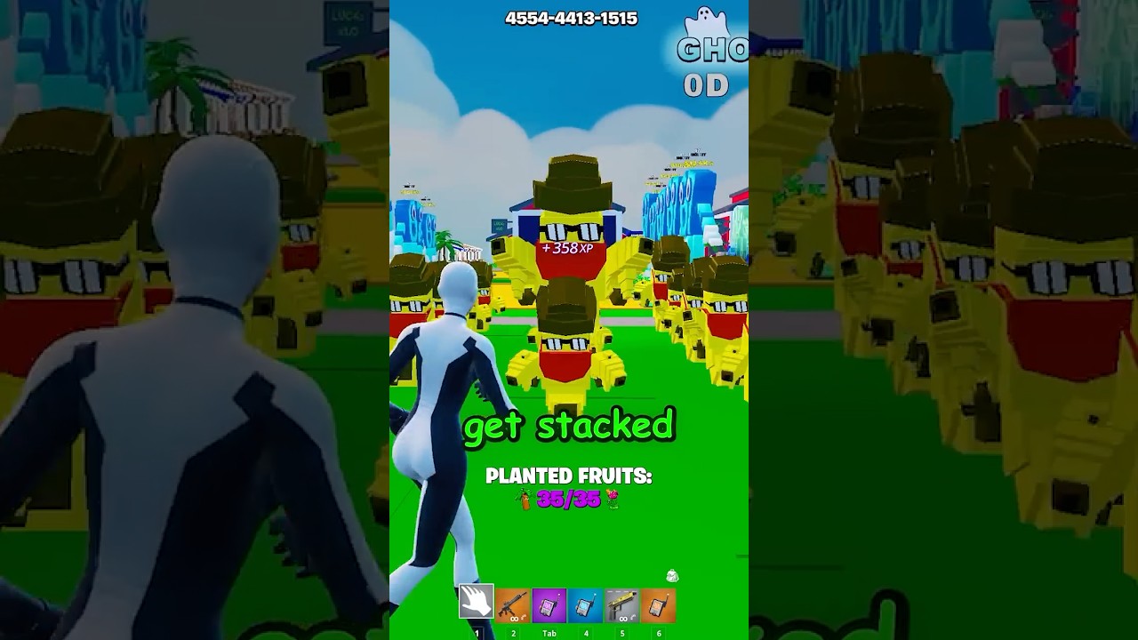 GET STACKED IN FRUITS VS BRAINROTS👺 #fortnite #brainrot #gaming