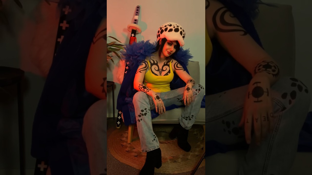 Female Trafalgar Law costume creation! #onepiece #trafalgarlaw #femaleversion #cosplay #tutorial