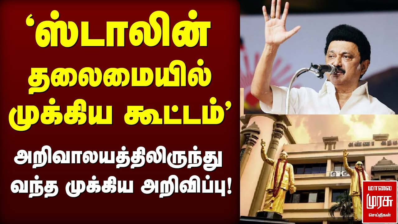 Stalin meeting DMK MPs at Arivalayam | SIR