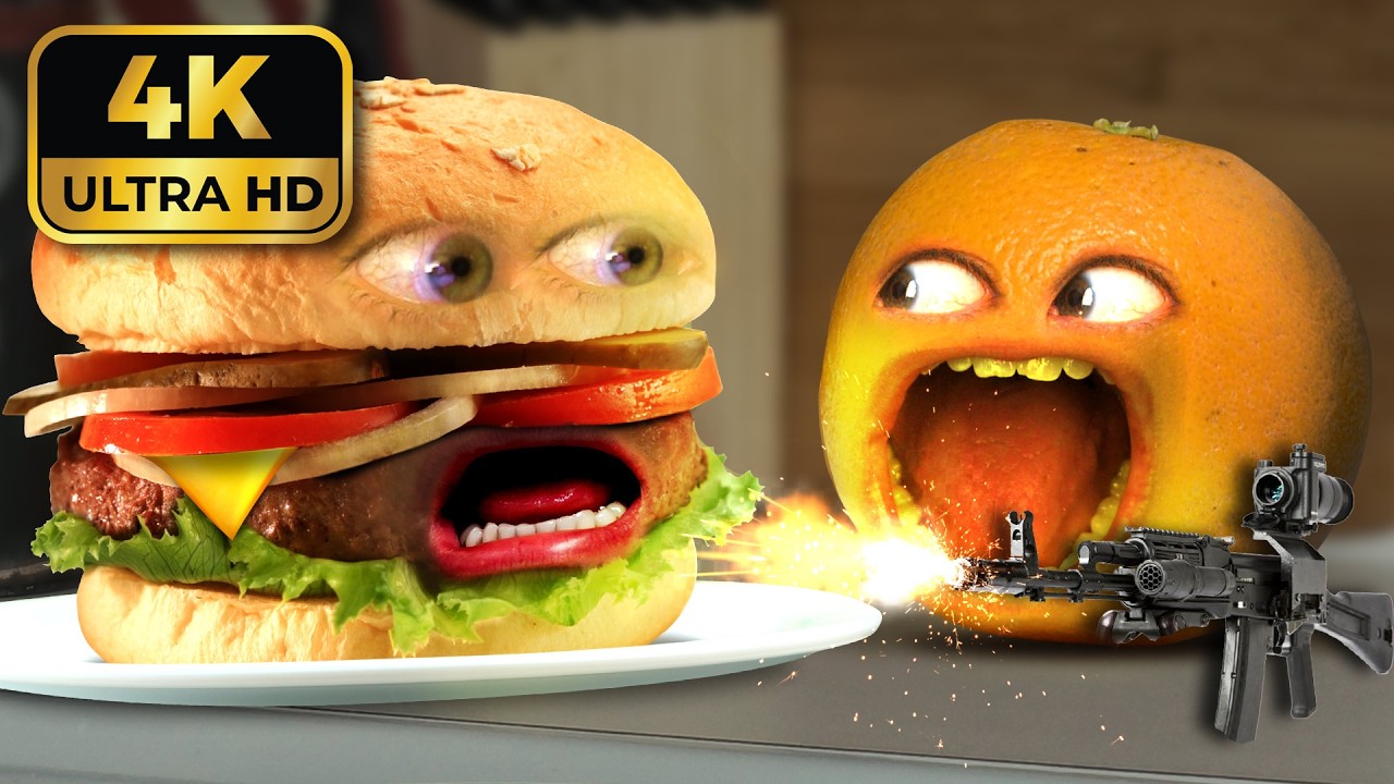 Annoying Orange - Monster Burger 4K REMASTER