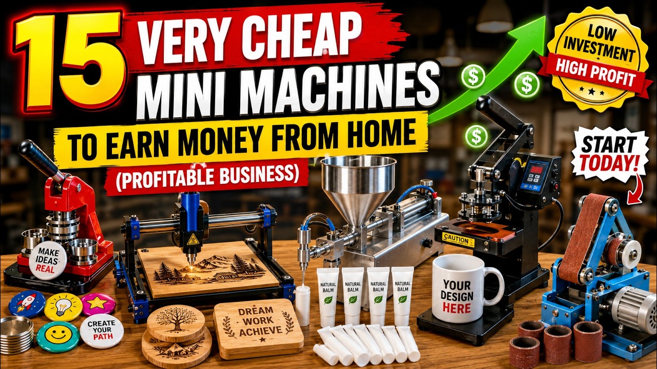 15 Very Cheap Mini Machines to Earn Money from Home (Profitable Business)