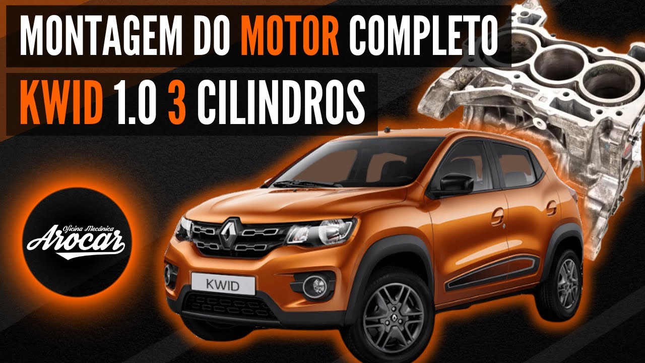 Montagem do Motor do Kwid 1.0 12V 3 Cilindros - Oficina Mecânica Arocar