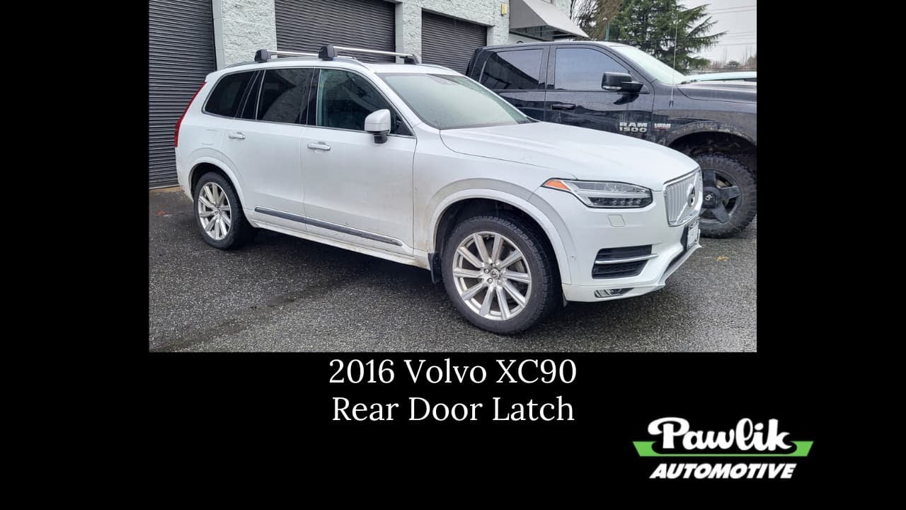 Volvo XC90 2016 года, защелка задней двери