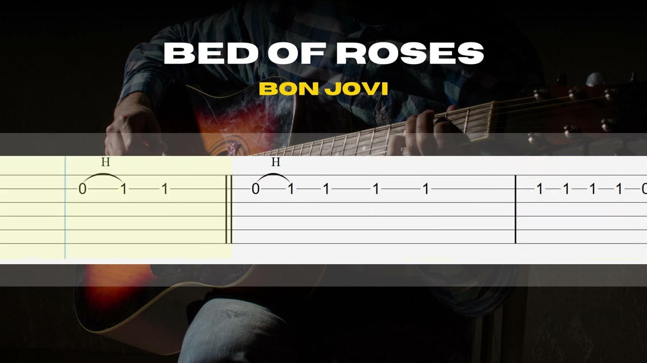 Bed Of Roses / Bon Jovi | EASY Guitar Lessons TAB