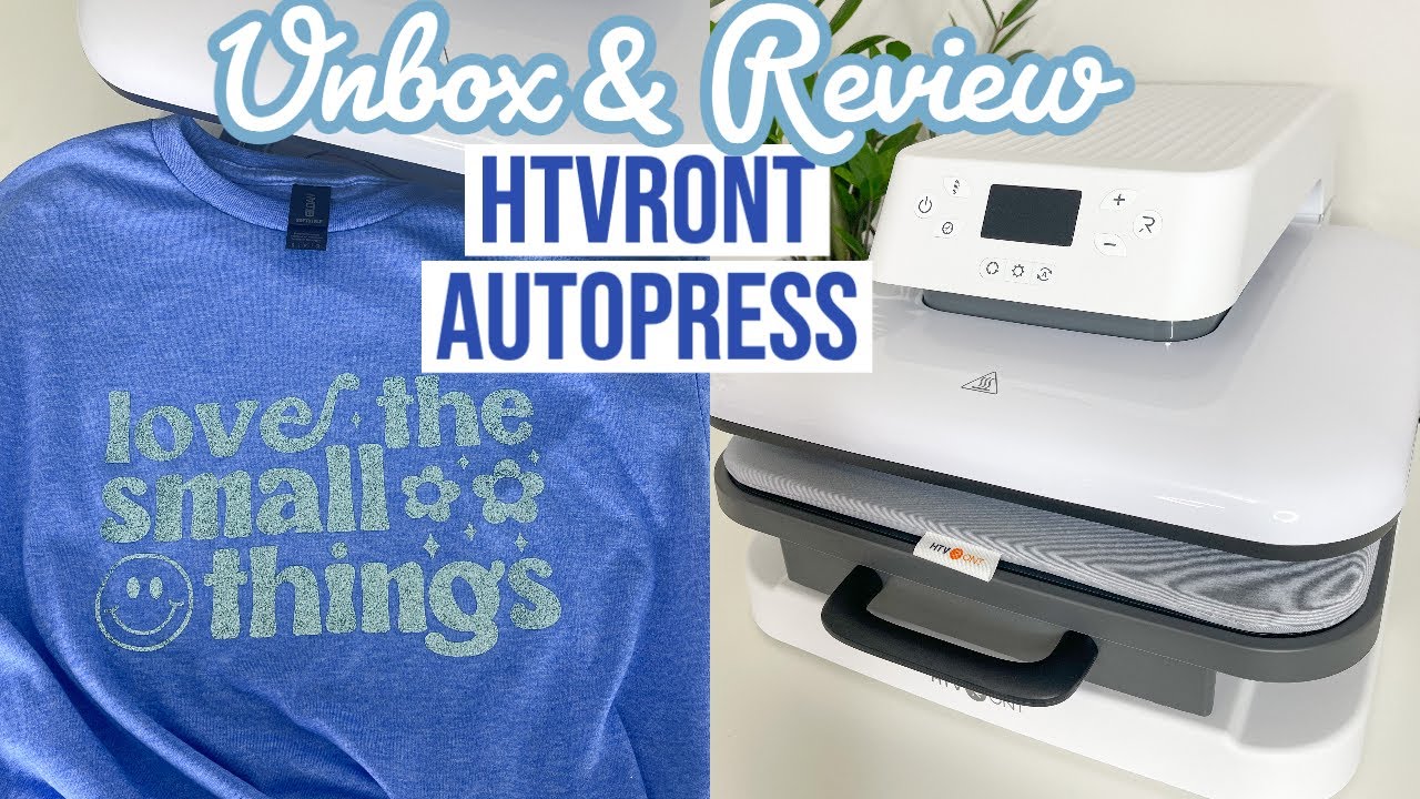 UNBOX AND REVIEW OF THE HTVRONT AUTO HEAT PRESS MACHINE