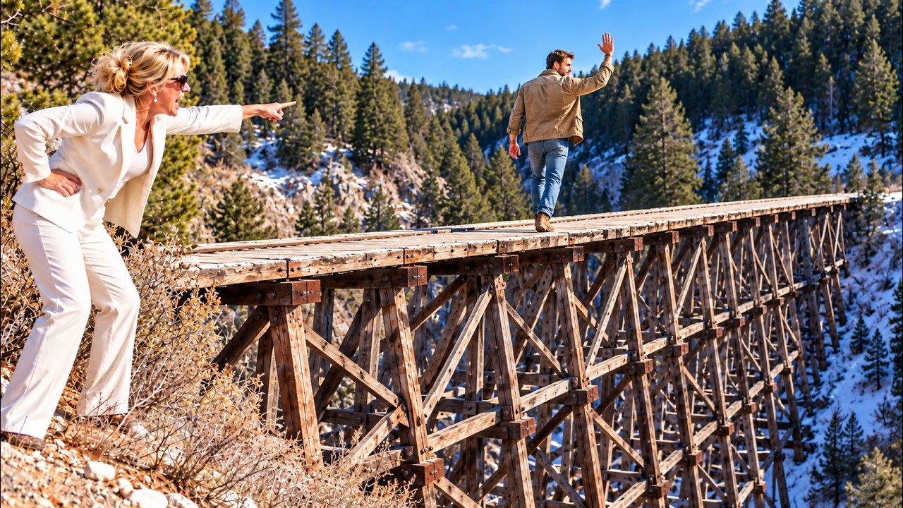 HOA Blocked My Only Road to Town &mdash; So I Built a Wooden Bridge Across the Gorge