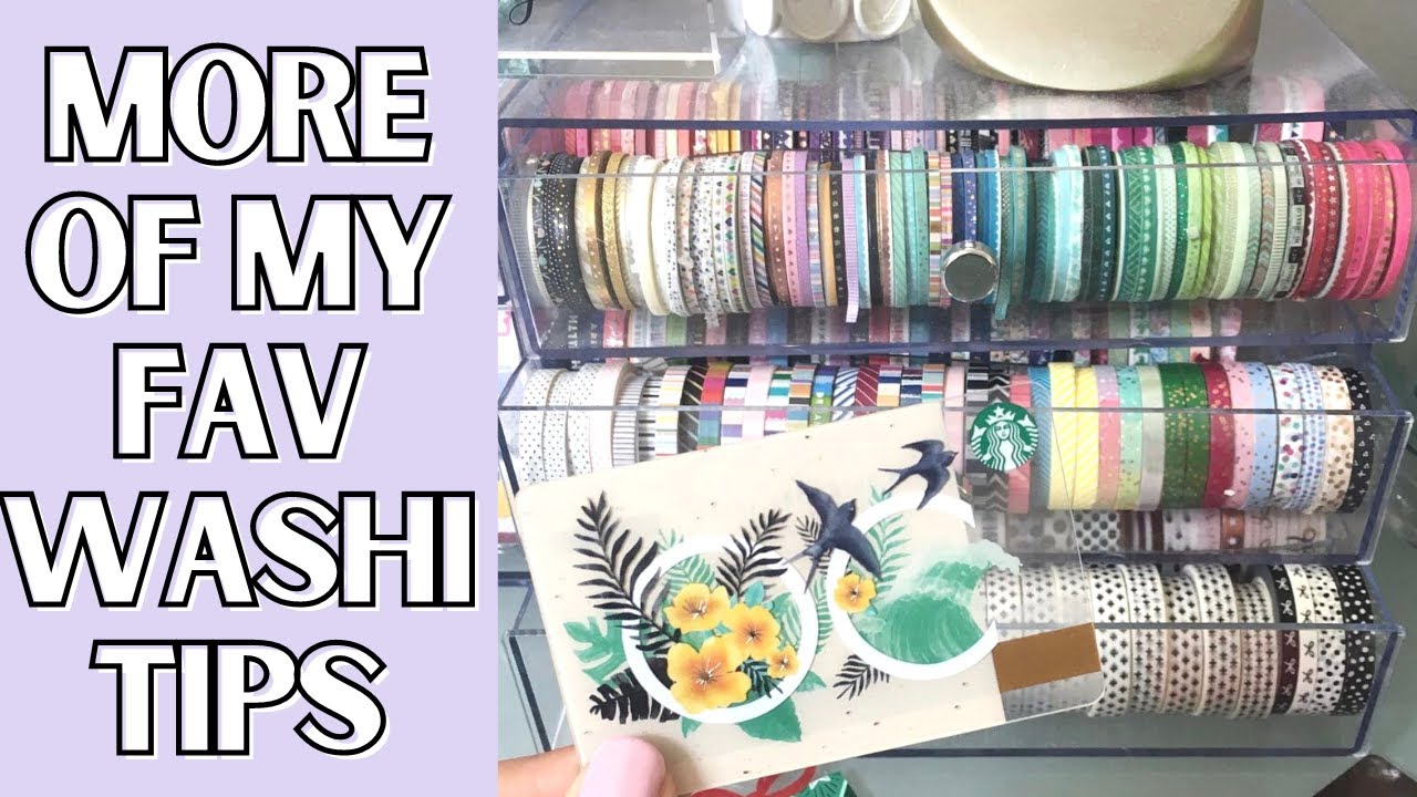 MORE WASHI TIPS FOR YOUR DECORATIVE PLANNER SPREADS | USING WASHI IN YOUR PLANNER