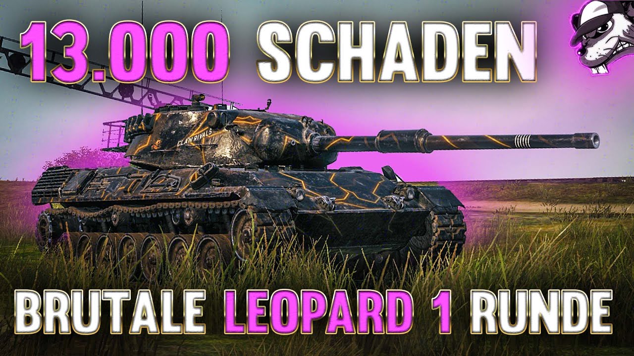 13.000 Schaden - Brutale Leopard 1 Runde [World of Tanks - Gameplay - Deutsch]