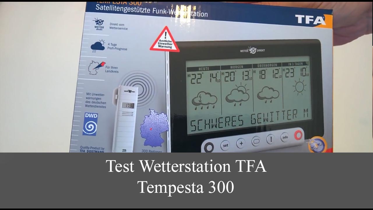 Unboxing Test Wetterstation TFA TEMPESTA 300