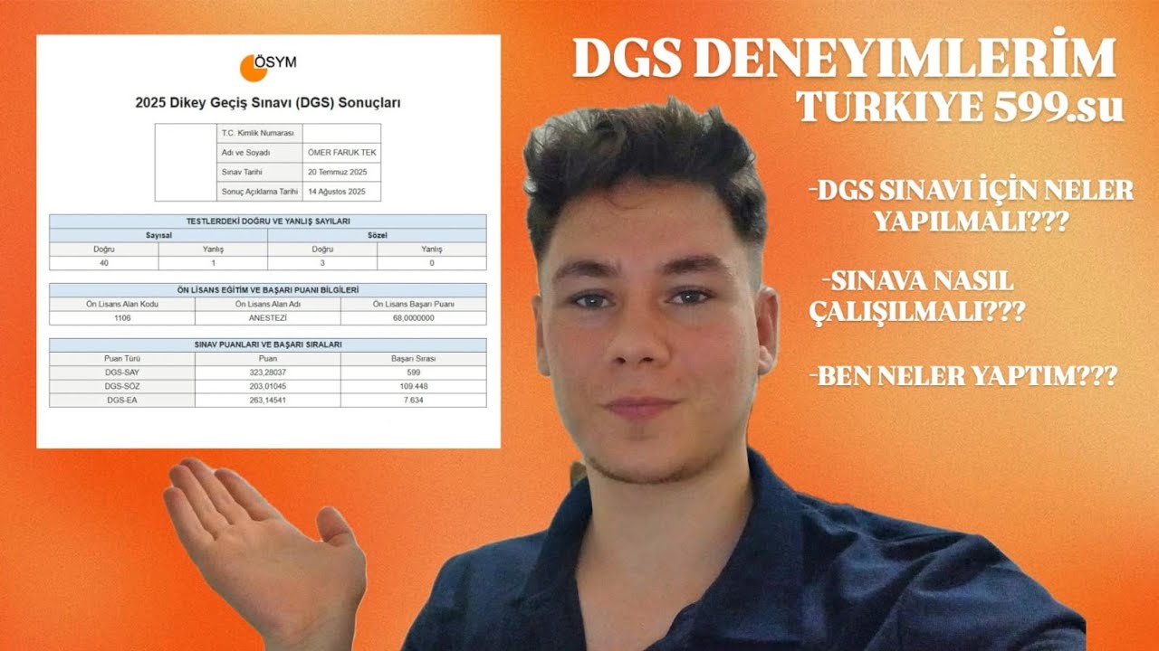 DGS 2025 | Sayısalda 599. Oldum! Deneyimlerim ve Tavsiyelerim