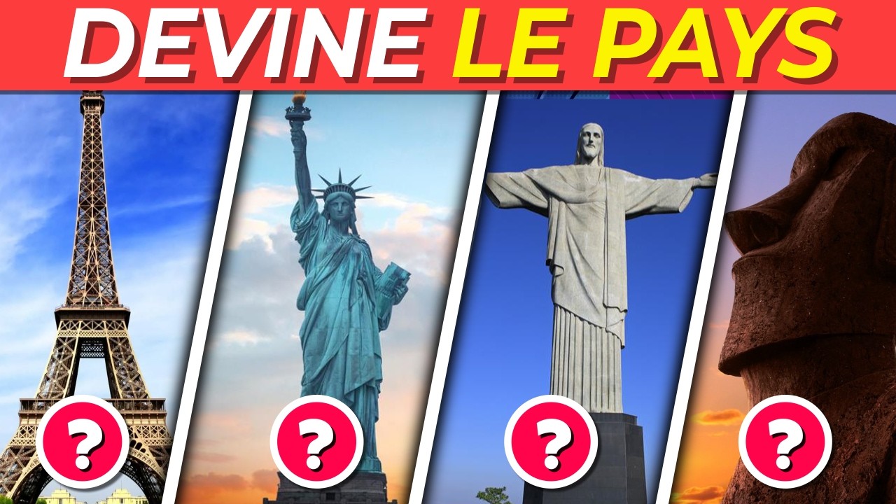 Quiz G&eacute;ographie : Devine le Pays par son Monument 🏰✈️ 40 Questions