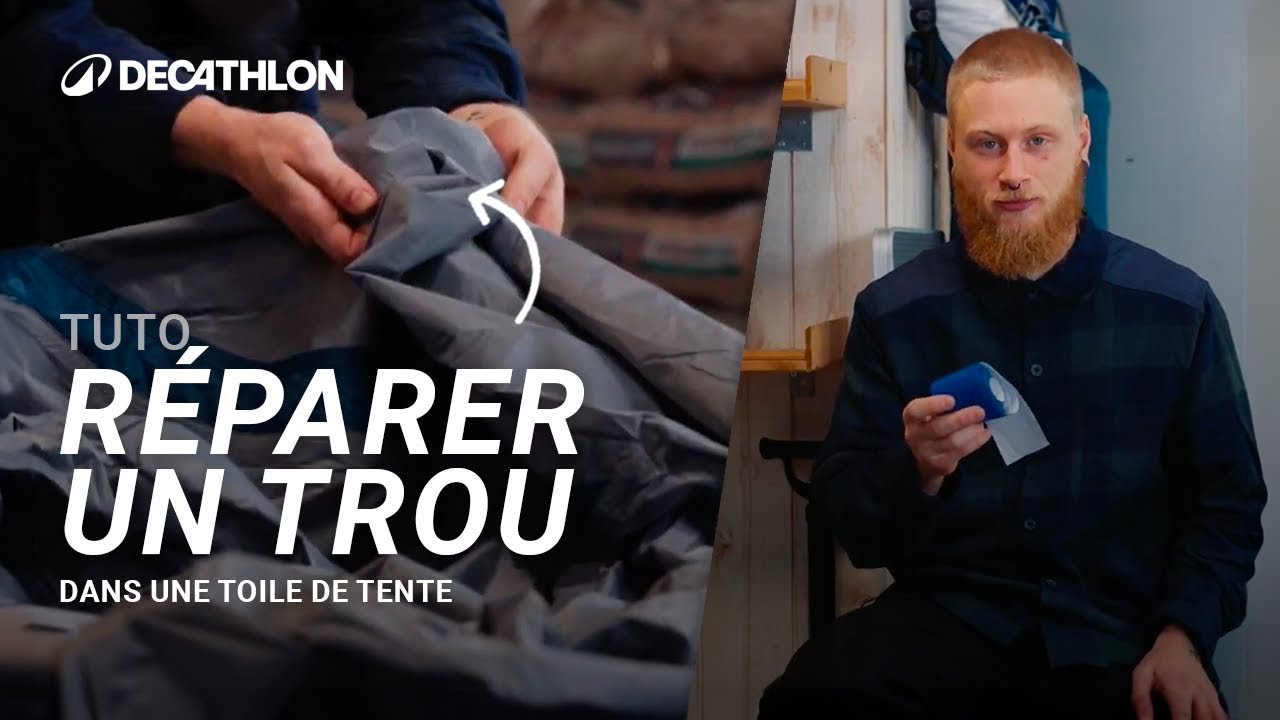 TUTO - Comment r&eacute;parer un trou dans une toile de tente ? ⛺️ I Decathlon