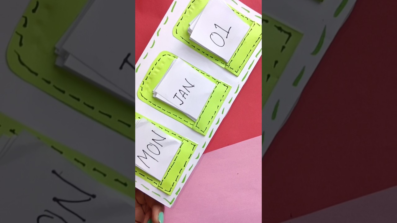 DIY new year calendar 🗓️ handmade crafts 🌷🎀 