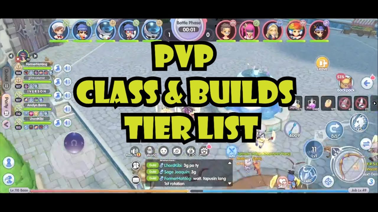 ROX - PVP Class & Builds - Tier List