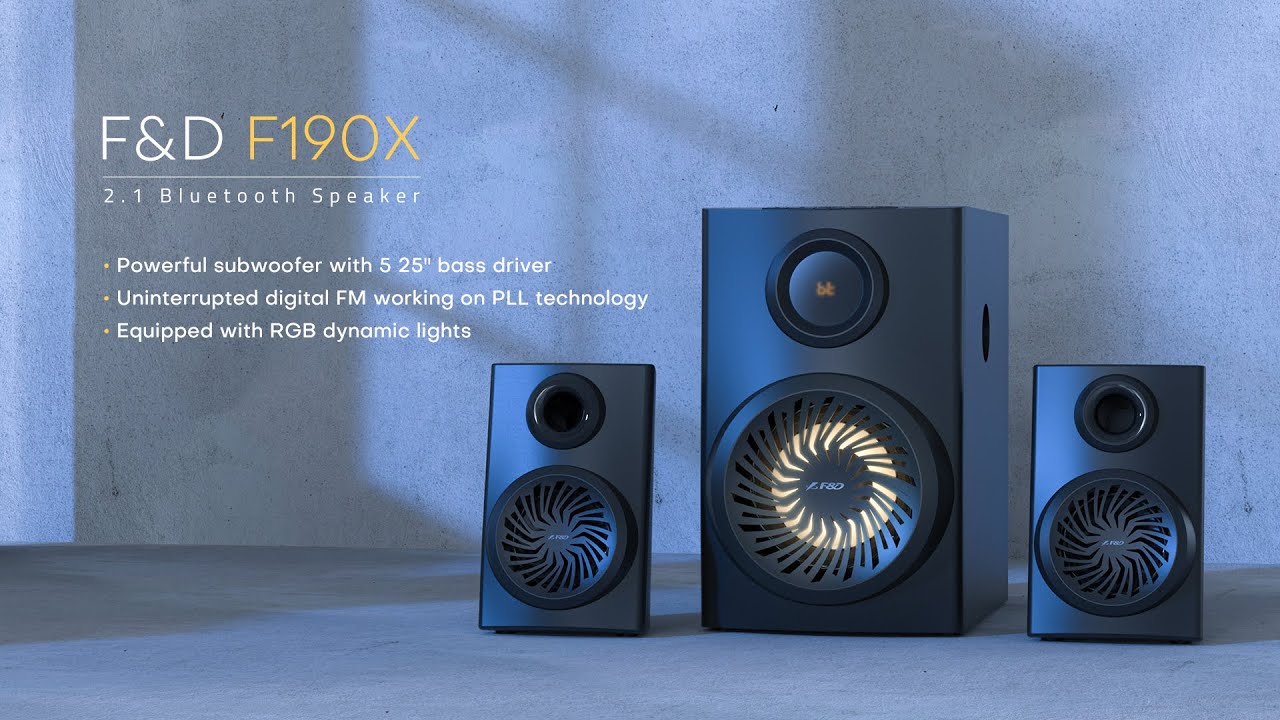 Presenting F&D F190X 2.1 Bluetooth Speaker