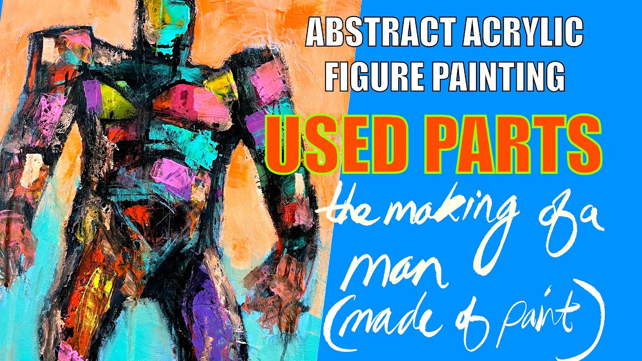 Abstract painting with the figure
