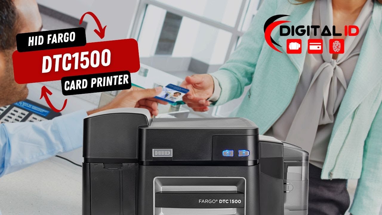 Affordable & Efficient HID FARGO DTC1500 ID Card Printer | High-Quality Printing for ID Cards