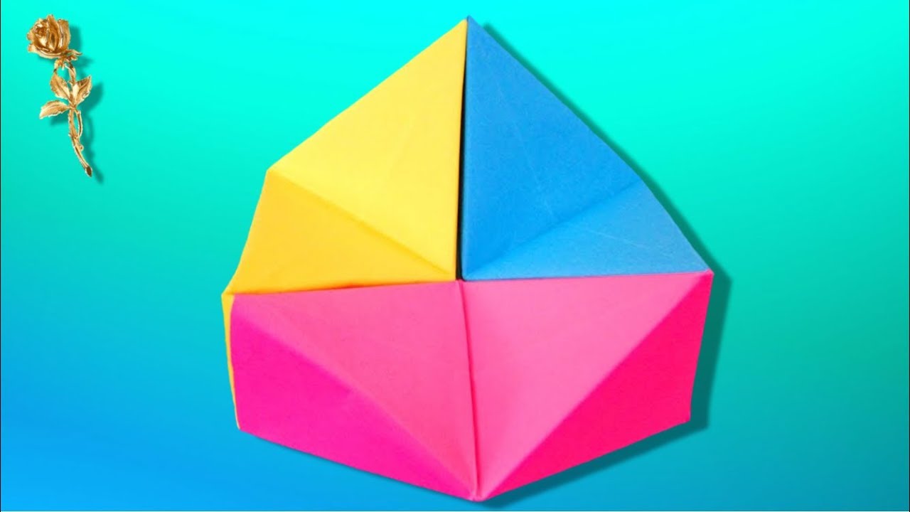 Origami modulaire animé : Hexaflexagone. 😃🙃Cercle magique en bipyramides trigonales
