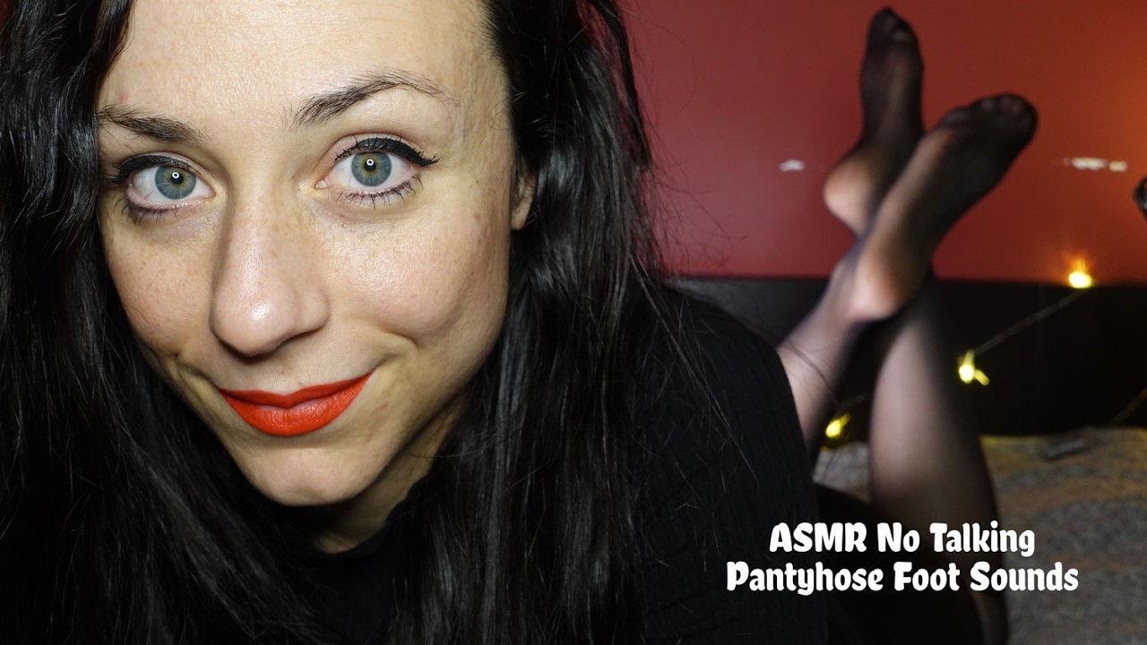 ASMR In the Pose | No Talking | Pantyhose Foot Sounds