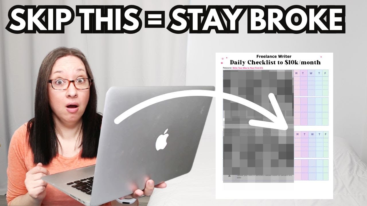 Follow this daily checklist to get your Freelance writing to $10k/ month