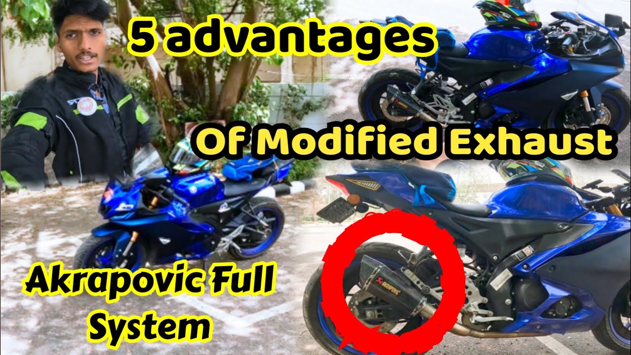 ADVANTAGES OF FULL SYSTEM EXHAUST | Nuksan YA Fayde 🤔 | R15 V4 AKRAPOVIC | @V4riderNikhil#trending