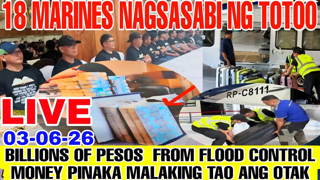 Live 18 Marines General Poquiz Ka Eric Billiones na Flood Control Money Isiwalat na